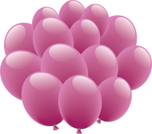 Purple balloons PNG image-3402